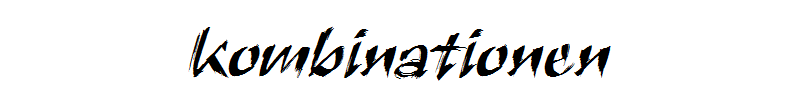 Kombinationen Kombinationen