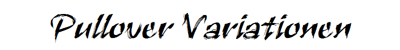 Pullover Variationen Pullover Variationen